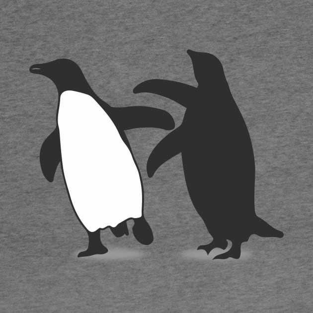 Slapping penguins by Daniac's store